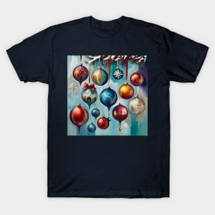 Painterly Christmas Tree Ornaments T-Shirt